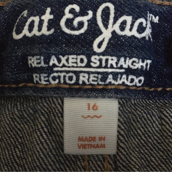 Cat & Jack Boys Size 16 Blue Jeans - Picture 3 of 5